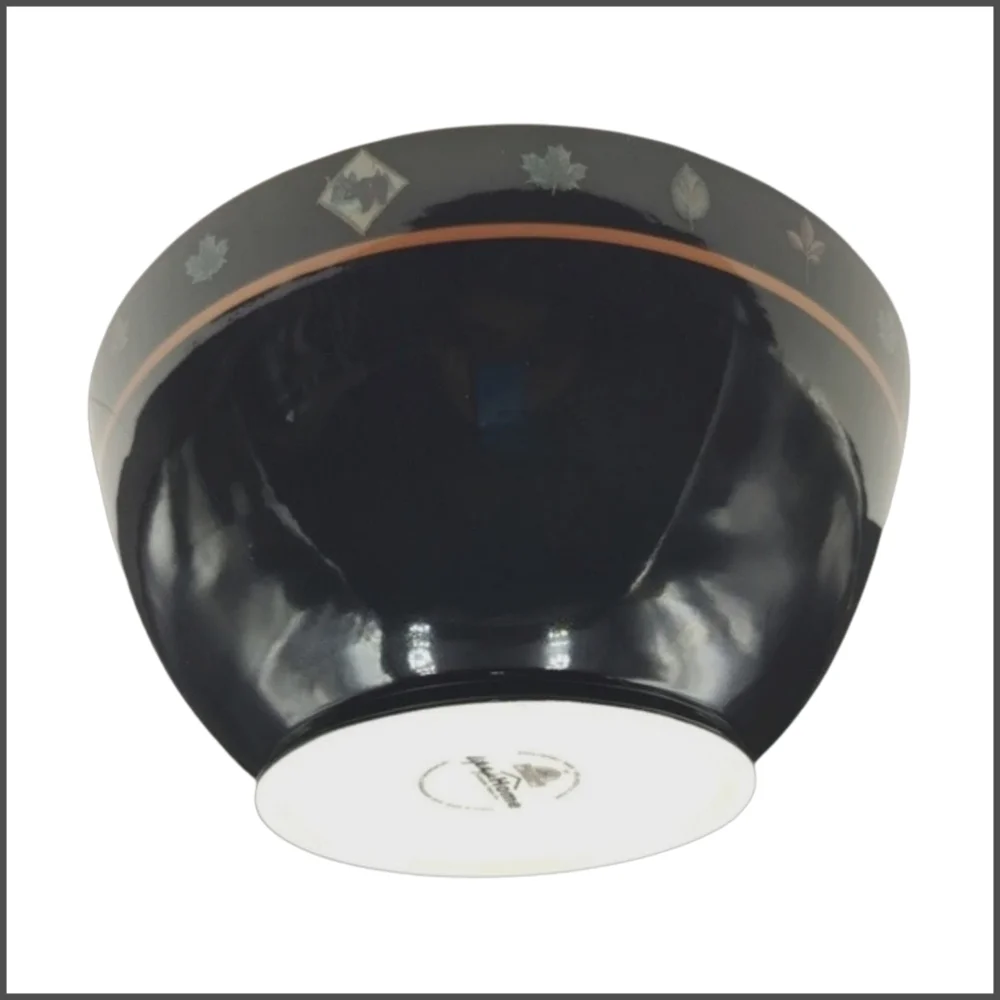 Lifestyle Home ~ Large Black Bowl with Miscellaneous Shapes Around the Rim